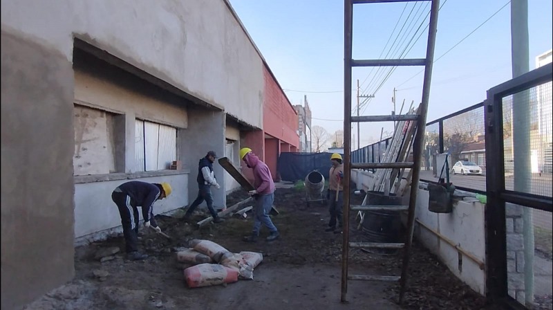 Se reanudaron las obras en la Facultad de Salud